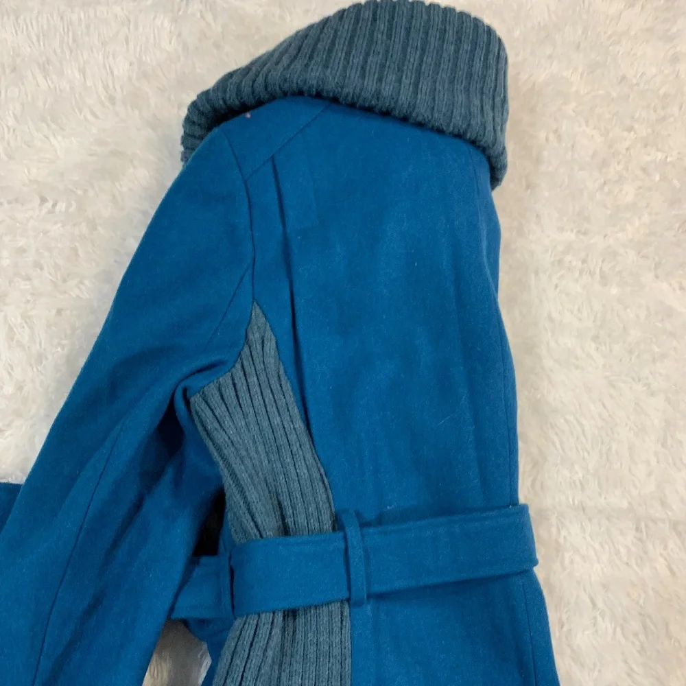 Anthropologie Blue Trench Coat - Picture 7 of 9